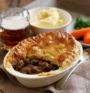 Beef Beer and Chestnut Pot Pies