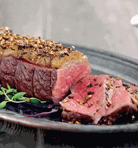 Beef Mini Roast with Caraway Seed and Garlic Crust