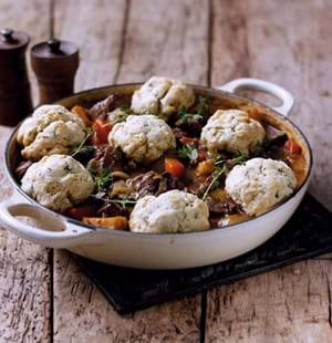 Easy Beef Casserole with Herb Dumplings