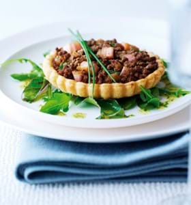 Beef and Rhubarb Tarts